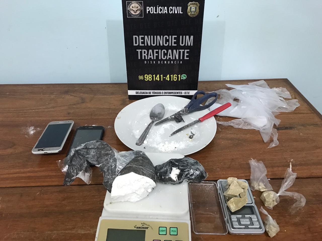 POLÍCIA CIVIL PRENDE HOMEM POR TRÁFICO DE DROGAS NO JARDIM MARCO ZERO